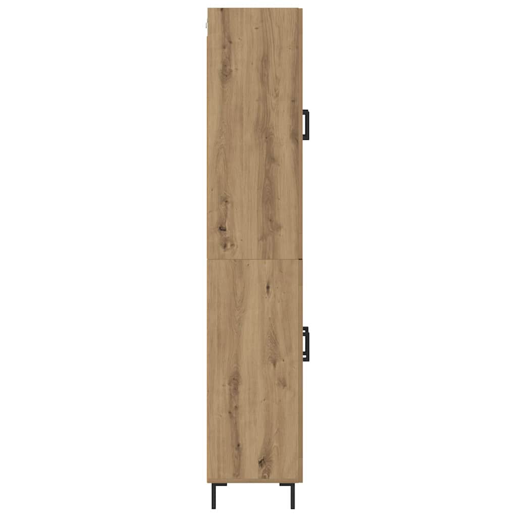 vidaXL Highboard 2 pcs Artisan-Eiche Holzwerkstoff
