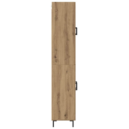 vidaXL Highboard 2 pcs Artisan-Eiche Holzwerkstoff
