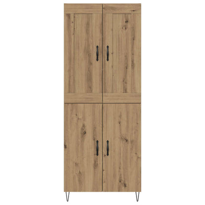 vidaXL Highboard Artisan-Eiche 69,5 x 34 x 180 cm Holzwerkstoff
