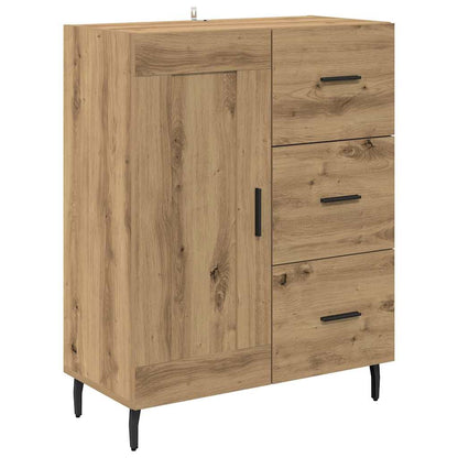 vidaXL Highboard mit Schubladen Artisan-Eiche 69,5 x 34 x 180 cm