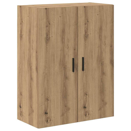 vidaXL Highboard 2 pcs Artisan-Eiche Engineered Wood und Glas