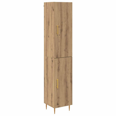 vidaXL Highboard 2 pcs Artisan-Eiche Holzwerkstoff