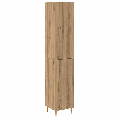 vidaXL Highboard 2 pcs Artisan-Eiche Holzwerkstoff
