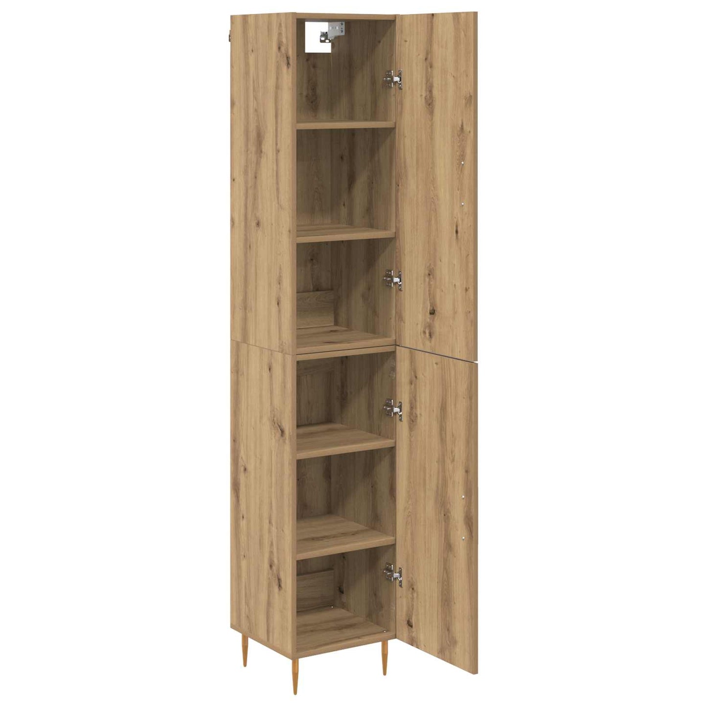 vidaXL Highboard 2 pcs Artisan-Eiche Holzwerkstoff