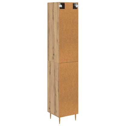 vidaXL Highboard 2 pcs Artisan-Eiche Holzwerkstoff