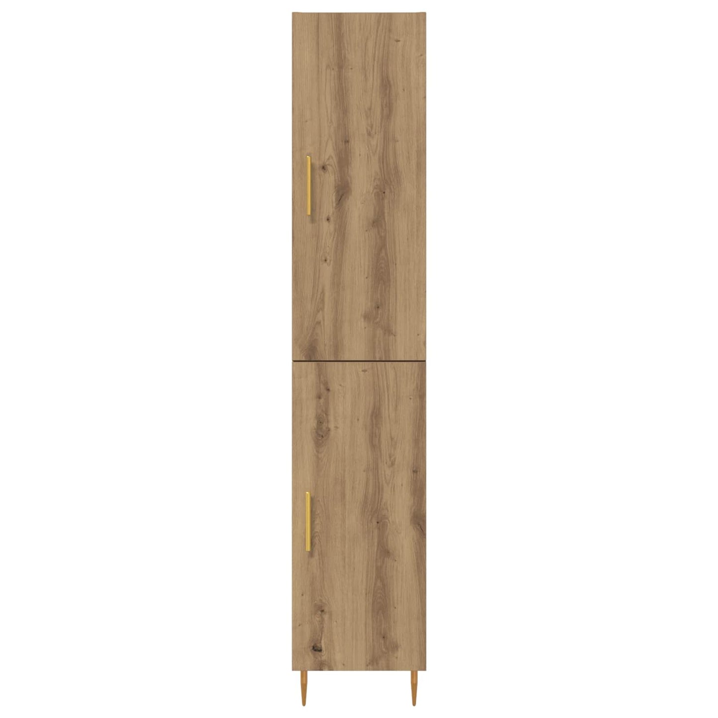 vidaXL Highboard 2 pcs Artisan-Eiche Holzwerkstoff