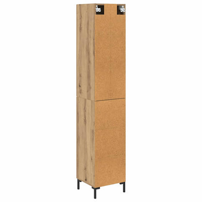 vidaXL Highboard Artisan-Eiche 34,5 x 34 x 180 cm Holzwerkstoff