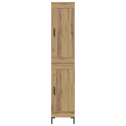 vidaXL Highboard Artisan-Eiche 34,5 x 34 x 180 cm Holzwerkstoff