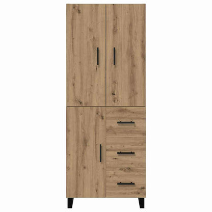 vidaXL Highboard mit Schubladen 2 pcs Artisan-Eiche 69,5 x 34 x 180 cm