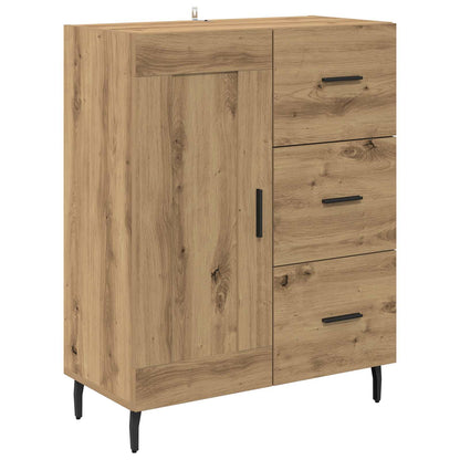 Highboard mit Schubladen 2 pcs Artisan-Eiche Holzwerkstoff