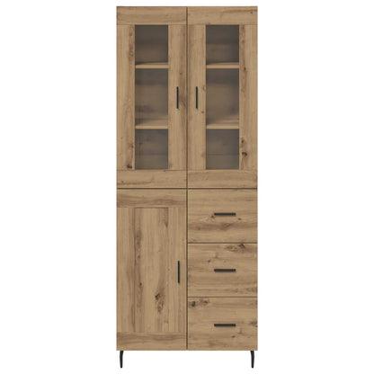 Highboard mit Schubladen 2 pcs Artisan-Eiche Holzwerkstoff