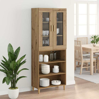 vidaXL Highboard Artisan-Eiche 69,5 x 34 x 180 cm