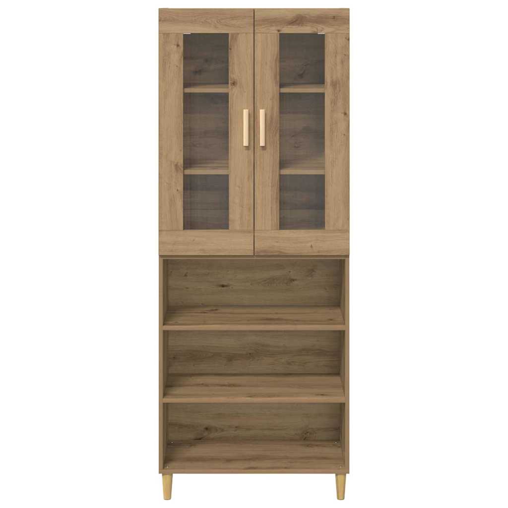 vidaXL Highboard Artisan-Eiche 69,5 x 34 x 180 cm