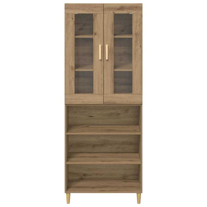 vidaXL Highboard Artisan-Eiche 69,5 x 34 x 180 cm