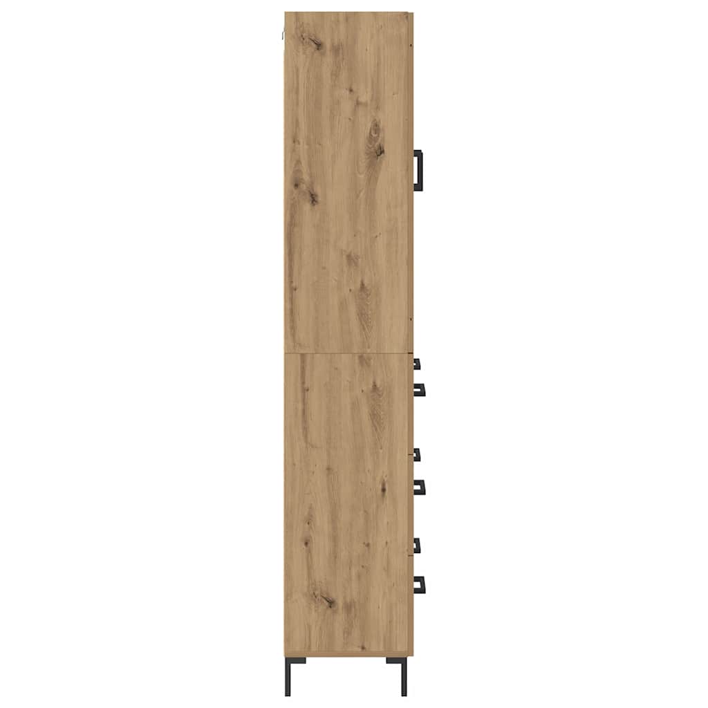 Highboard mit Schubladen 2 pcs Artisan-Eiche Holzwerkstoff