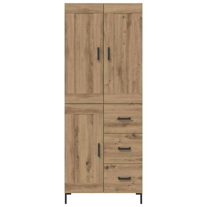 vidaXL Highboard mit Schubladen 2 pcs Artisan-Eiche Holzwerkstoff