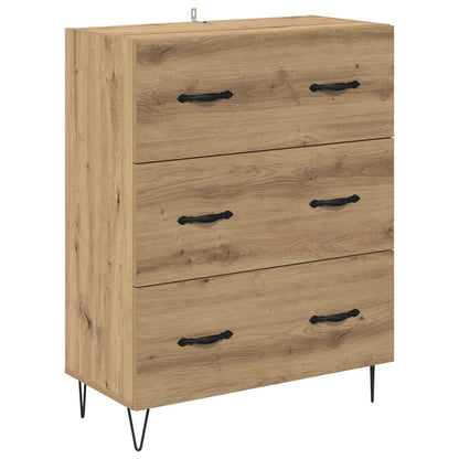 Highboard mit Schubladen 2 pcs Artisan-Eiche Holzwerkstoff