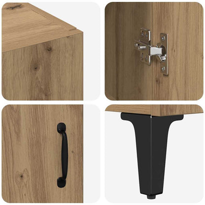 vidaXL Highboard Artisan-Eiche 69,5 x 34 x 180 cm Holzwerkstoff