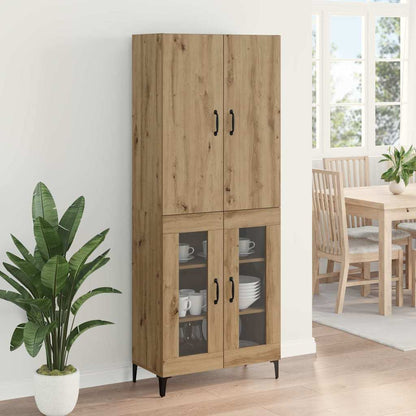 vidaXL Highboard Artisan-Eiche 69,5 x 34 x 180 cm Holzwerkstoff