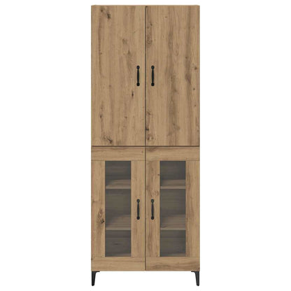 vidaXL Highboard Artisan-Eiche 69,5 x 34 x 180 cm Holzwerkstoff