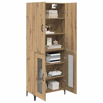 vidaXL Highboard Artisan-Eiche 69,5 x 34 x 180 cm Holzwerkstoff