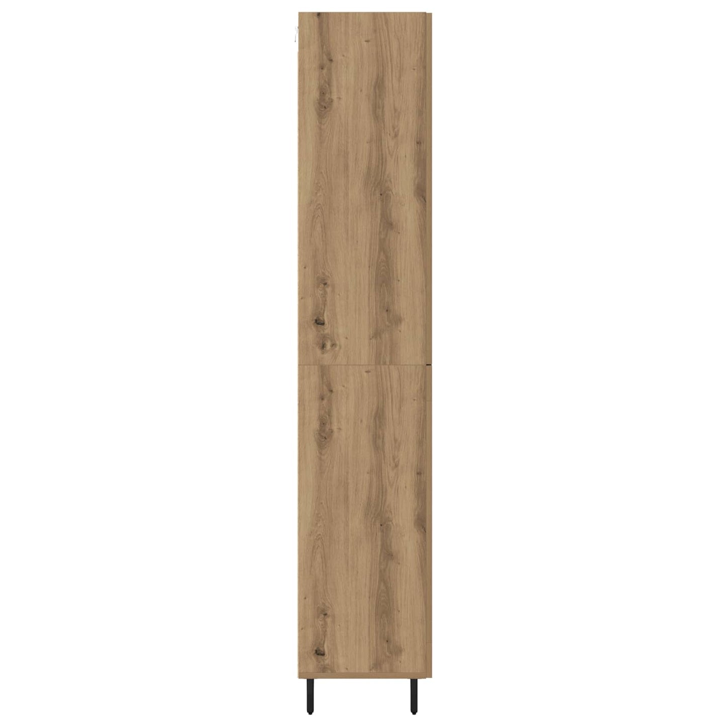 vidaXL Highboard 2 pcs Artisan-Eiche Engineered Wood und Glas