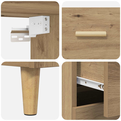vidaXL Highboard Artisan-Eiche 69,5 x 32,5 x 180 cm Holzwerkstoff