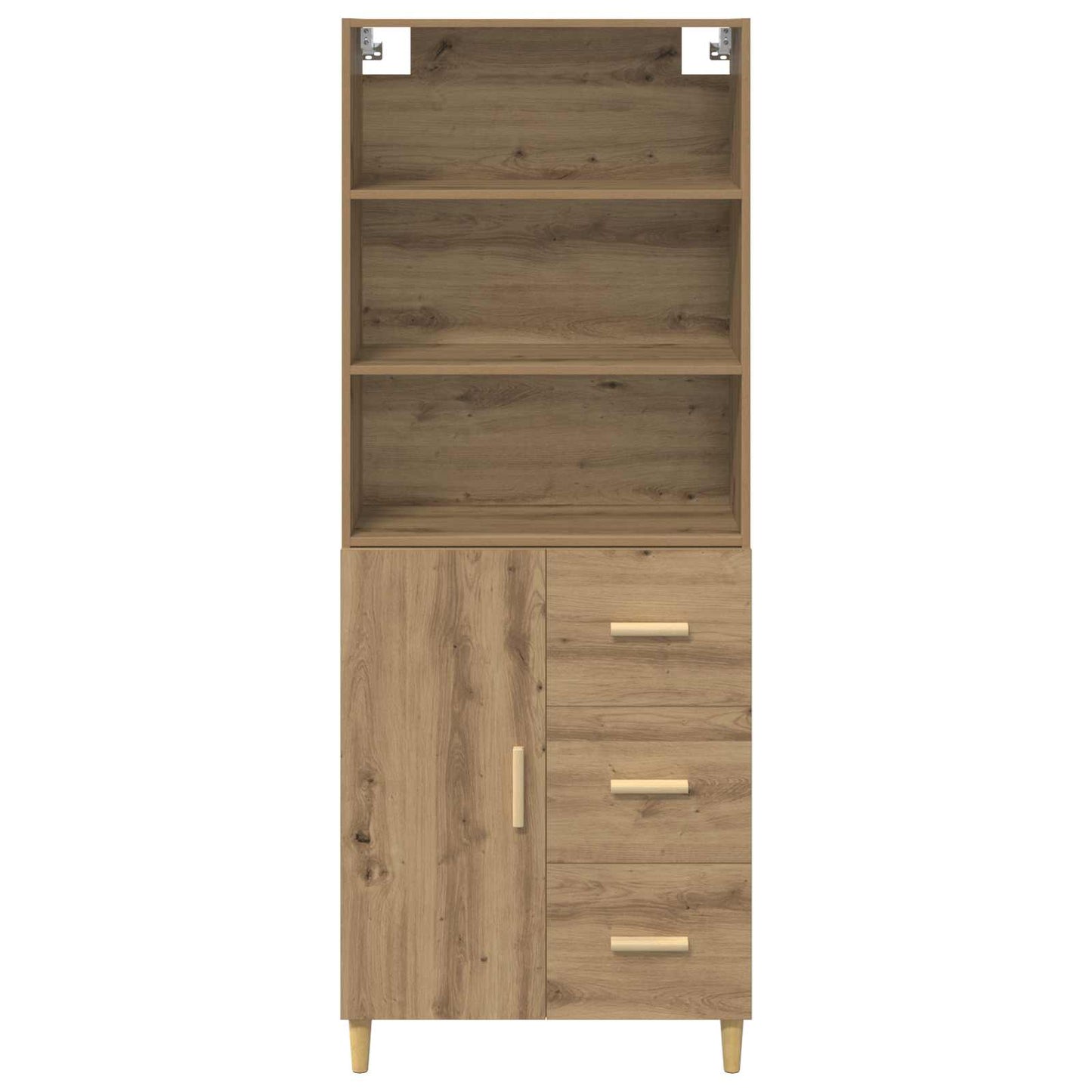 vidaXL Highboard Artisan-Eiche 69,5 x 32,5 x 180 cm Holzwerkstoff
