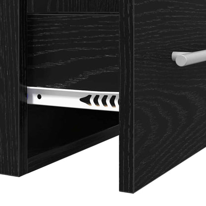 vidaXL Waschbeckenschrank mit Schubladen Schwarz 42 x 39 x 52 cm