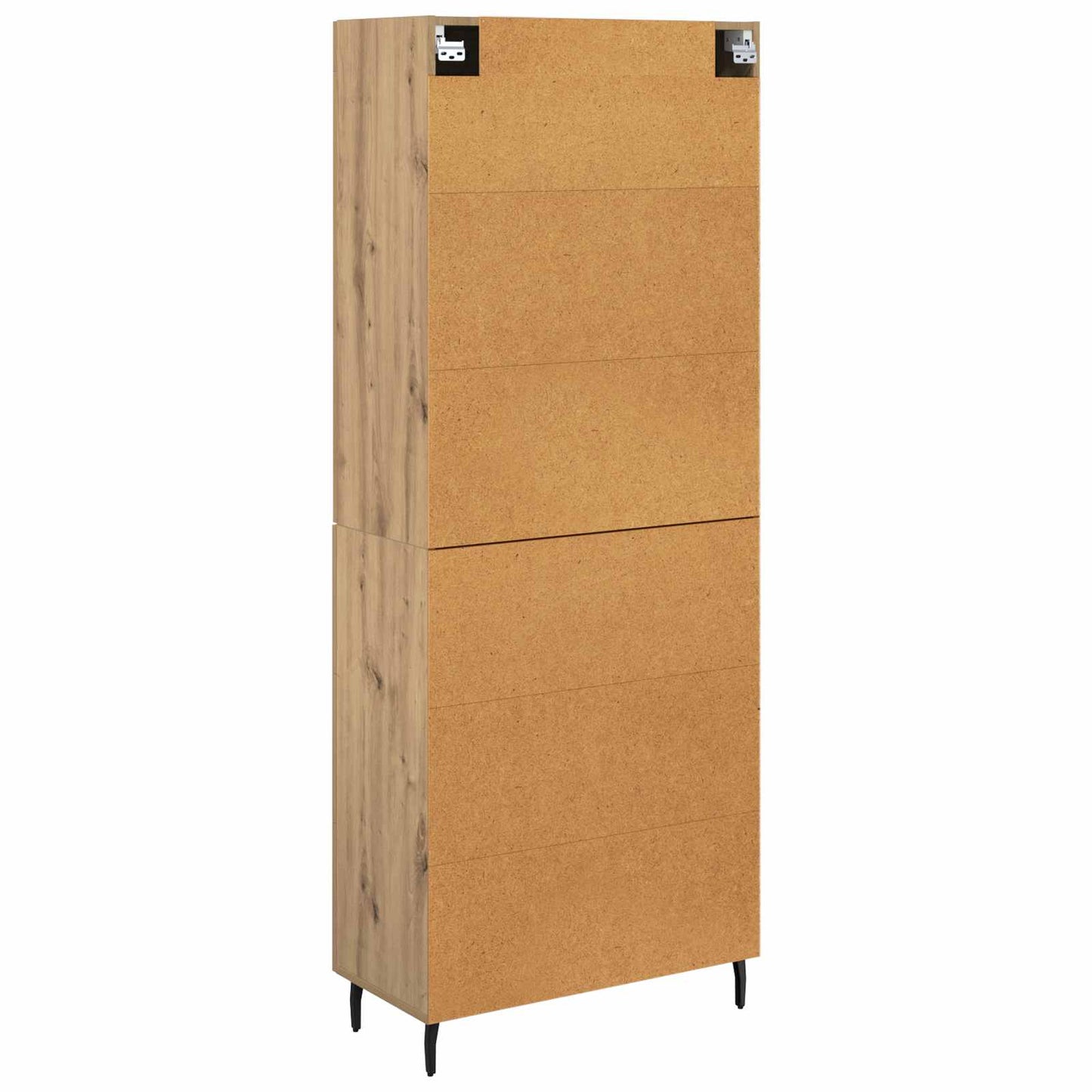 vidaXL Highboard mit Schubladen 2 pcs Artisan-Eiche Holzwerkstoff
