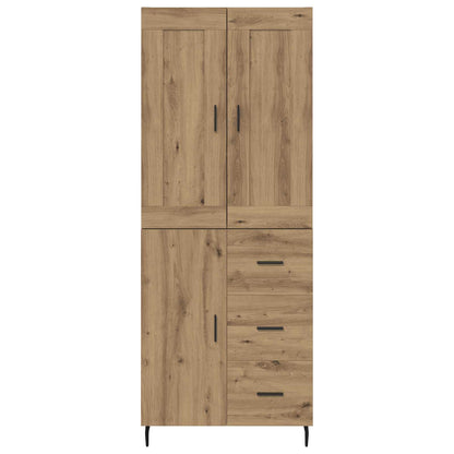 vidaXL Highboard mit Schubladen 2 pcs Artisan-Eiche Holzwerkstoff
