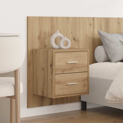 vidaXL Kopfteil mit Schrank 3 pcs Artisan-Eiche Holzwerkstoff