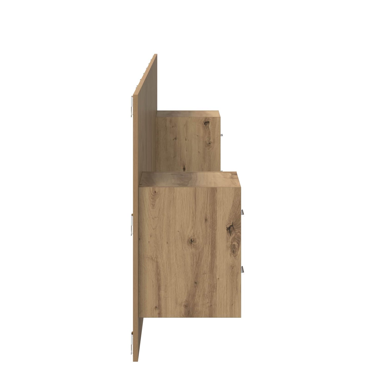 vidaXL Kopfteil mit Schrank 3 pcs Artisan-Eiche Holzwerkstoff
