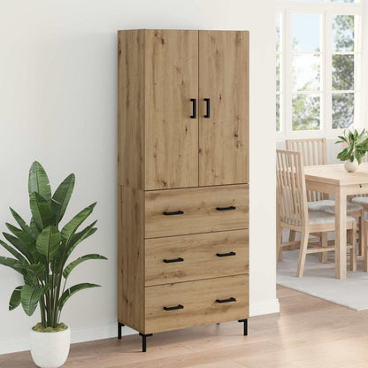 Highboard Artisan-Eiche 69,5 x 34 x 180 cm Holzwerkstoff
