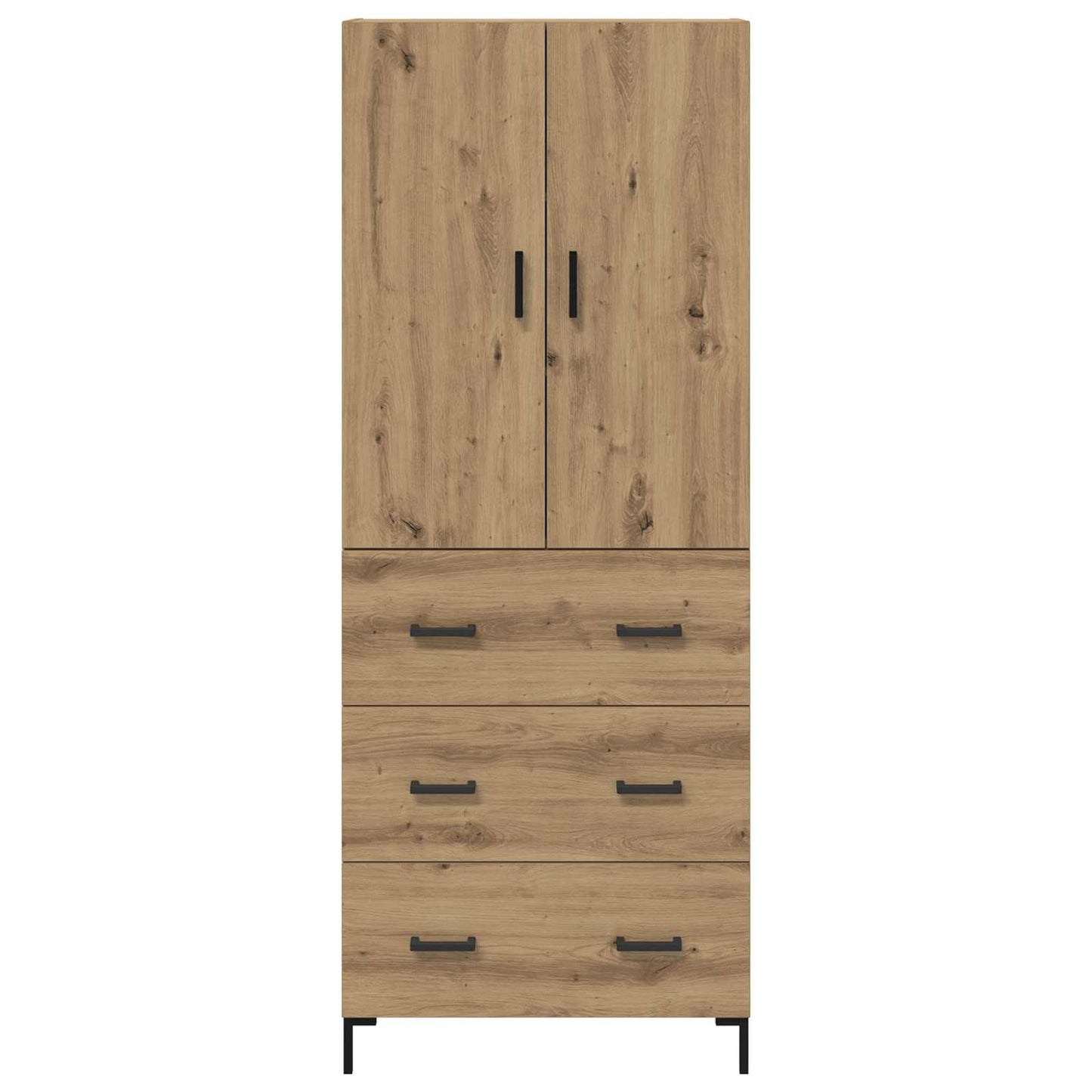 Highboard Artisan-Eiche 69,5 x 34 x 180 cm Holzwerkstoff
