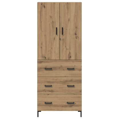 Highboard Artisan-Eiche 69,5 x 34 x 180 cm Holzwerkstoff