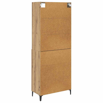 Highboard Artisan-Eiche 69,5 x 34 x 180 cm Holzwerkstoff