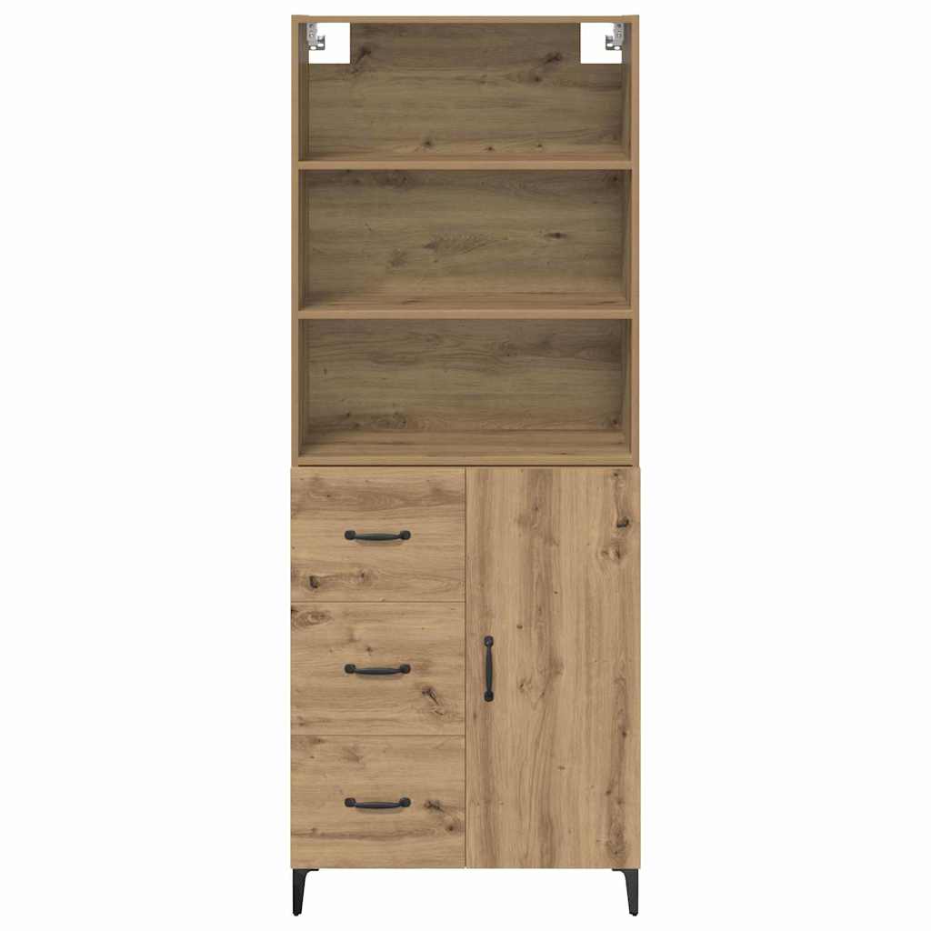 Highboard Artisan-Eiche 69,5 x 34 x 180 cm Holzwerkstoff