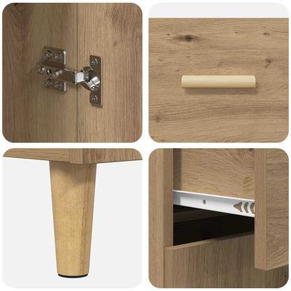 Highboard Artisan-Eiche 69,5 x 34 x 180 cm Holzwerkstoff