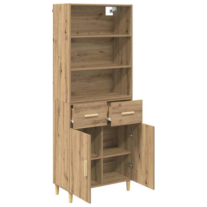 Highboard Artisan-Eiche 69,5 x 34 x 180 cm Holzwerkstoff