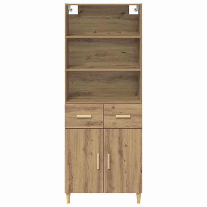 Highboard Artisan-Eiche 69,5 x 34 x 180 cm Holzwerkstoff