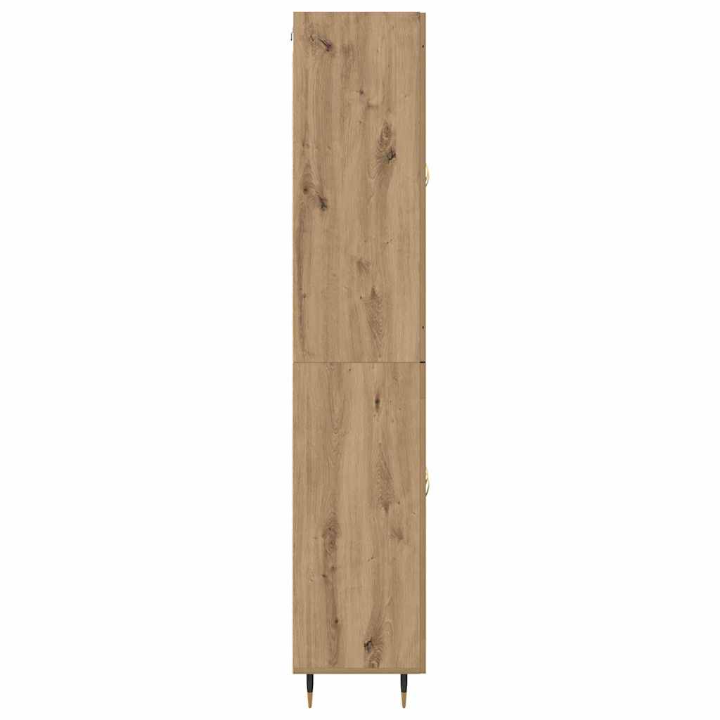vidaXL Highboard 2 pcs Artisan-Eiche Holzwerkstoff