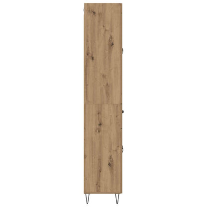 vidaXL Highboard Artisan-Eiche 69,5 x 34 x 180 cm Holzwerkstoff