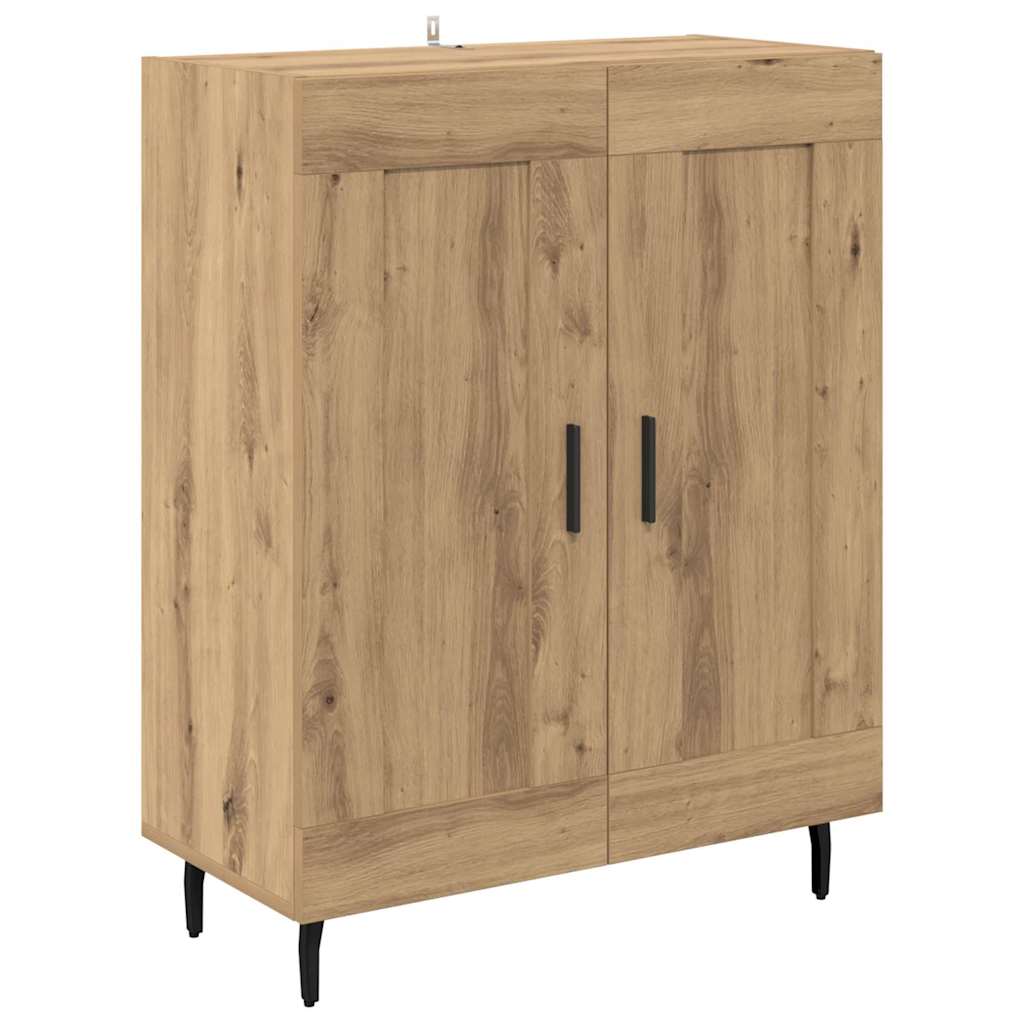 vidaXL Highboard 2 pcs Artisan-Eiche Holzwerkstoff