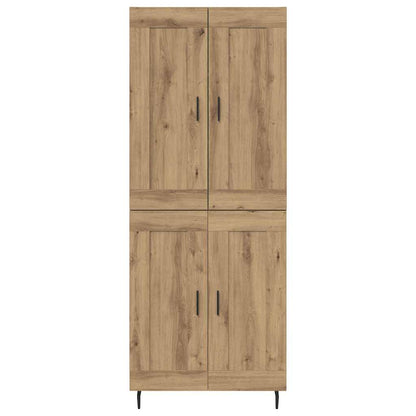 vidaXL Highboard 2 pcs Artisan-Eiche Holzwerkstoff