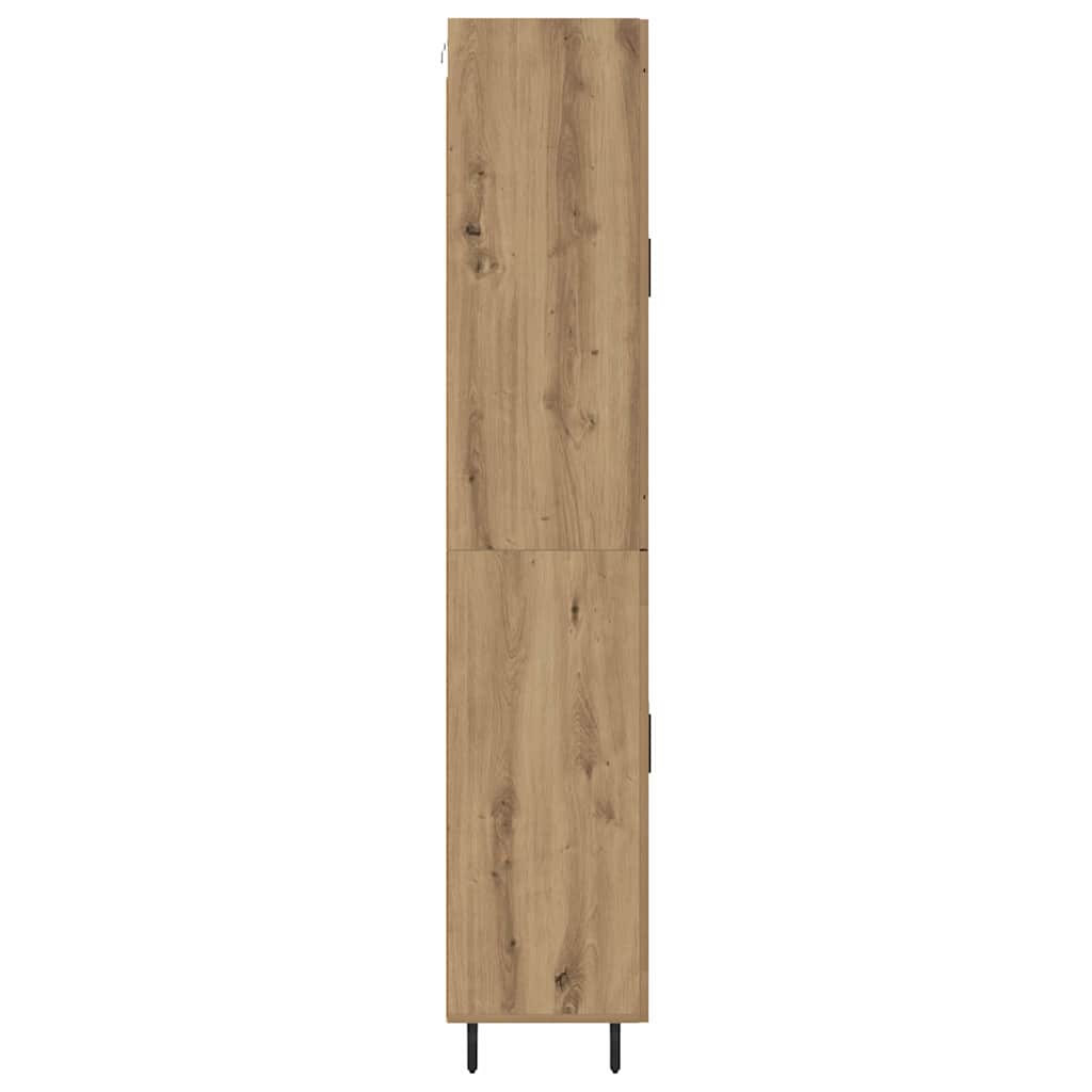 vidaXL Highboard 2 pcs Artisan-Eiche Holzwerkstoff