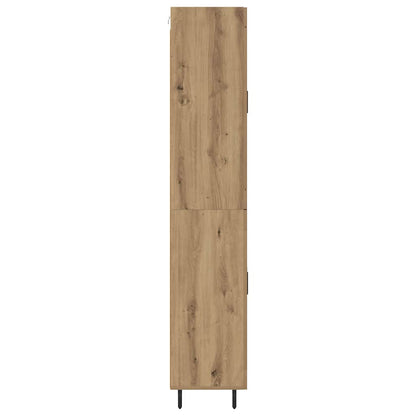 vidaXL Highboard 2 pcs Artisan-Eiche Holzwerkstoff