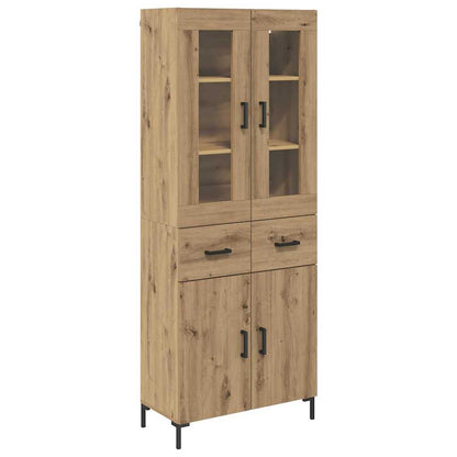 Highboard mit Schubladen 2 pcs Artisan-Eiche Holzwerkstoff