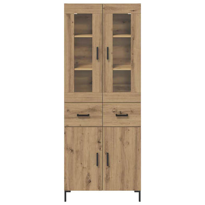 Highboard mit Schubladen 2 pcs Artisan-Eiche Holzwerkstoff