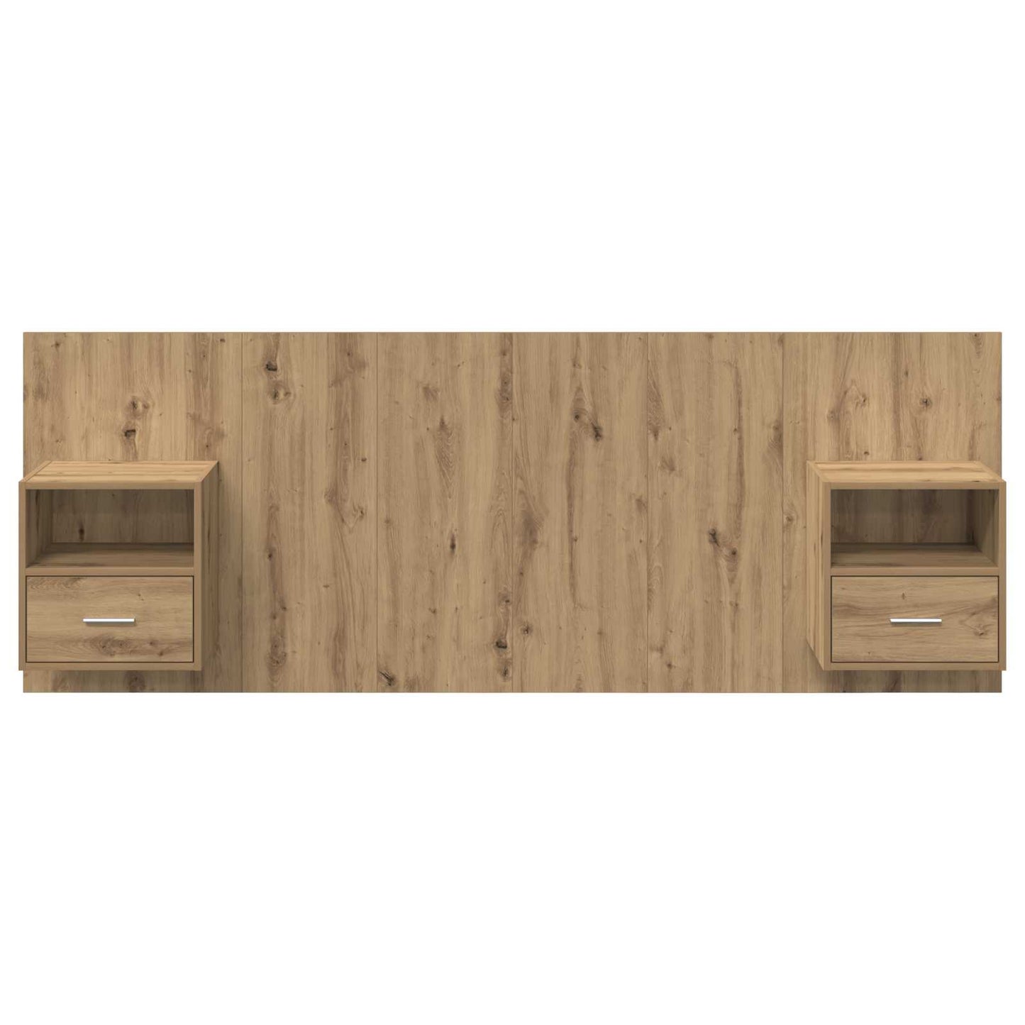 Kopfteil mit Schrank 3 pcs Artisan-Eiche Holzwerkstoff